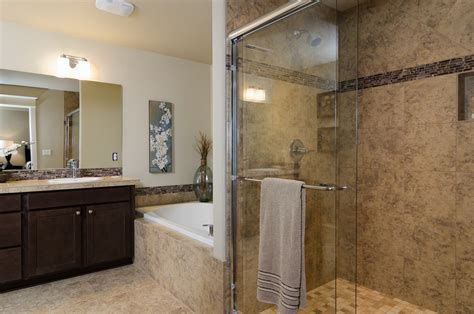 Maybe you would like to learn more about one of these? Garden tub with full tile shower. | Bathroom design, New ...