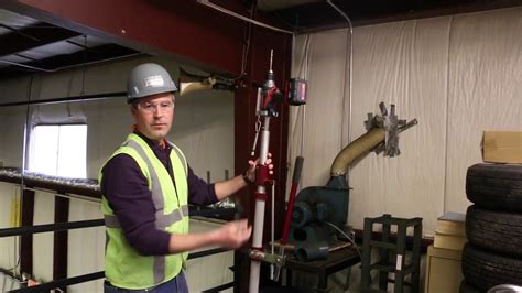 Drilling Steel Overhead With The Kwikpole Drill Press Youtube