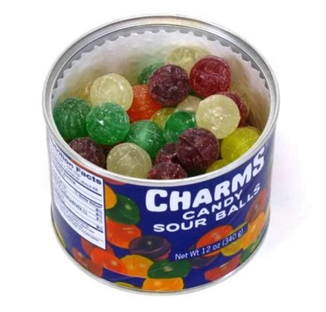 Charms Candy Sour Balls 12 Oz Canister All City Candy