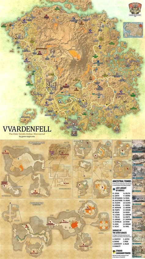 Eso Vvardenfell Map Elder Scrolls Map Map Elder Scrolls