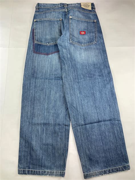 dickies jeans vintage baggy jeans 90s hip hop clothing old etsy