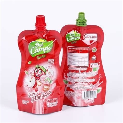 Ml Stand Up Spout Pouch Customized Printed Plastic Tomato Sauce Packaging Doypack