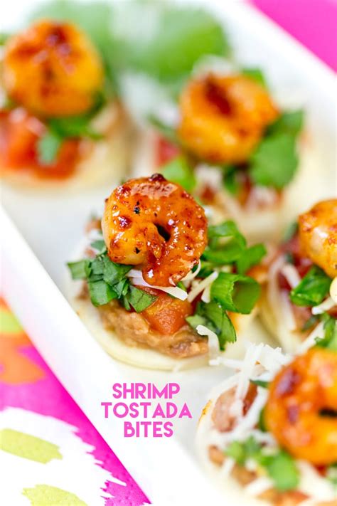 Shrimps appetizers make really good starters. Shrimp Tostada Bites | Perfect Party Appetizer Recipe