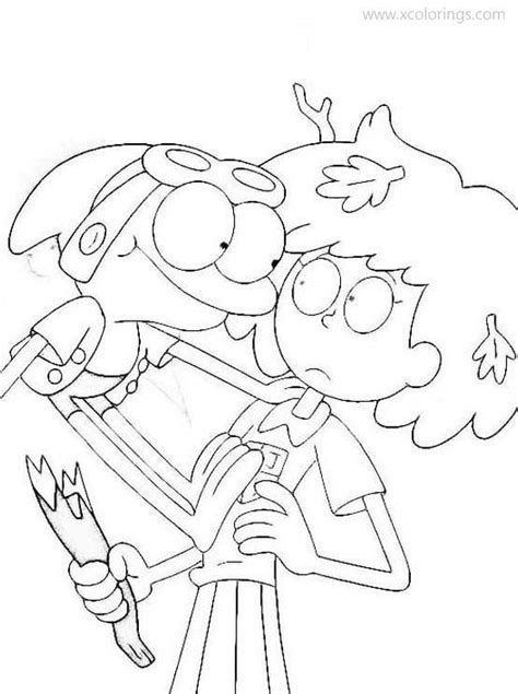Amphibia Coloring Page Disney Coloring Pages