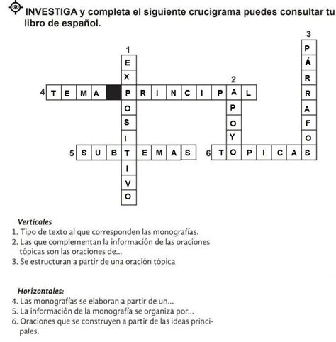 Sintético 105 Foto Crucigramas De Español Secundaria Con Respuestas Lleno