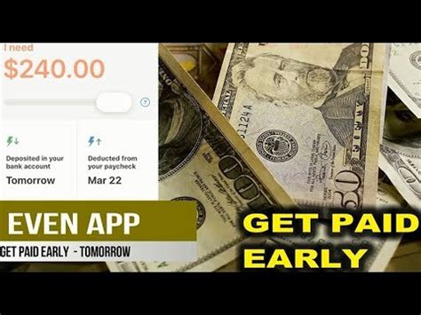 It may result in a bonus for him or her, or even both of you. EVEN APP: WALMART ASSOCIATES GET PAID EARLY APP WITH ...