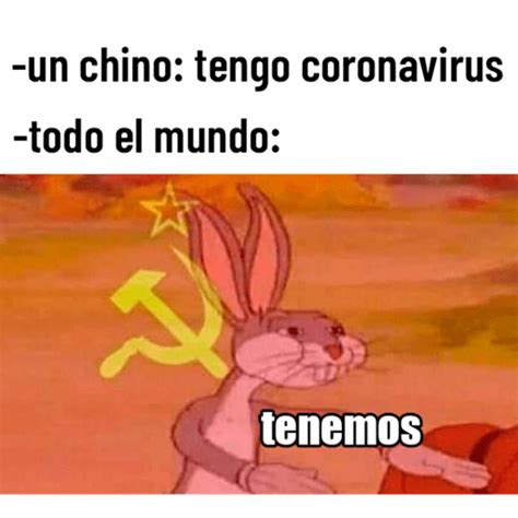 Lo que no sabe es quién asoció a bugs bunny con el símbolo comunista pero recordemos que más o menos a finales de mayo también se viralizó el meme de un gatito comunista, así que probablemente fue la inspiración para crear esta. Meme Comunista Nosotros - Memes Divertidos