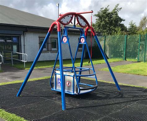 Inclusive Wheelchair Swing For Schools Caledonia Play Uk