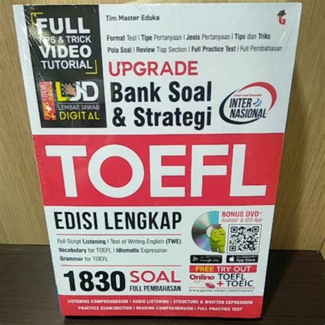 Jual Buku Upgrade Bank Soal Strategi Toefl Edisi Lengkap Soal