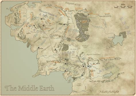 Yet Another Map Of The Middle Earth Wonderdraft Middle Earth Map The