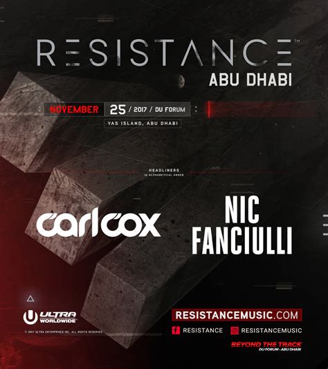 Resistance To Make Abu Dhabi Debut Ultra Music Festival March 28 29