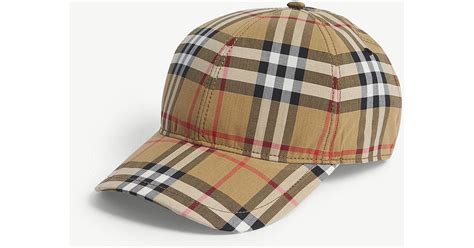 Burberry Checked Brushed Wool Baseball Cap In Brown For Men Save 8