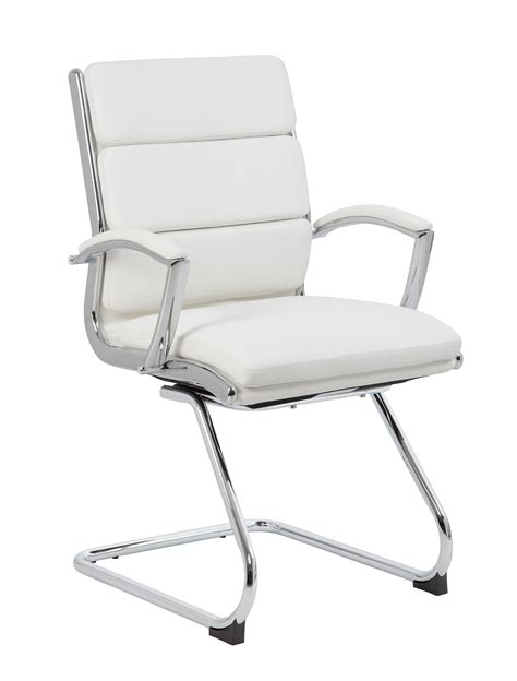 Boss Office And Home White Executive Guest Chair
