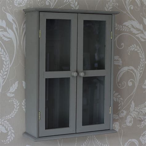 Check spelling or type a new query. Small Taupe Glass Fronted Wall Cabinet - Melody Maison®
