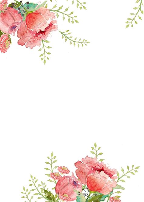 25+ best ideas about flower free printable clip art borders 70kb 736x525 Free Watercolor Easter Printable