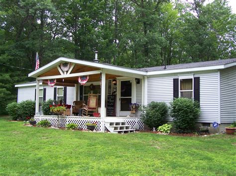 Mobile Home Covered Porch Designs On Front Porches For Mobile Homes