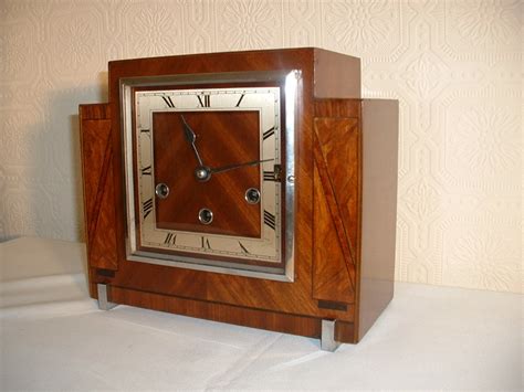Art Deco Westminster Chime Mantle Clock 242676 Uk