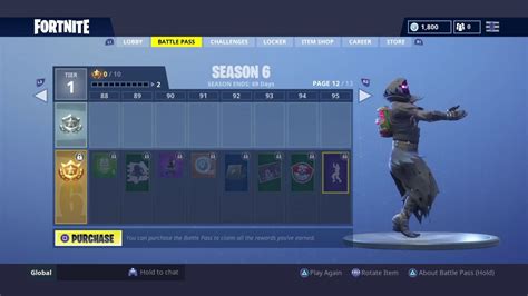 The battle pass features over 100 unique cosmetics to earn as you level it up. ALL Items in SEASON 6 BATTLE PASS! (Fortnite) - YouTube