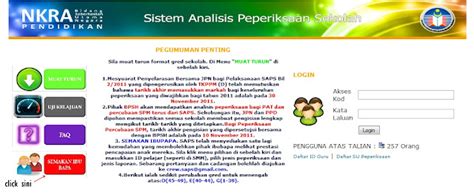 Ia merupakan sistem analisis peperiksaan sekolah yang diwujudkan oleh pihak kementerian pendidikan malaysia (kpm) bagi. Auf Homestay: SEMAKAN IBU BAPA KEPUTUSAN PEPERIKSAAN ...