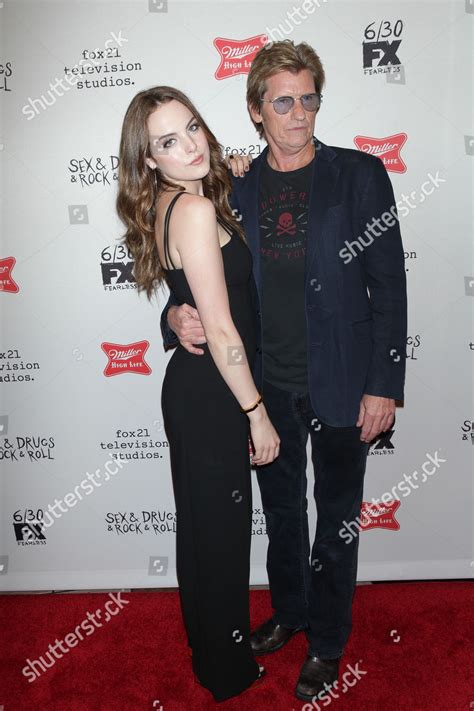 ELIZABETH GILLIES DENIS LEARY Editorial Stock Photo Stock Image