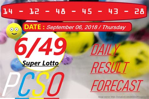 German lotto results for wednesday 28 apr 2021. feedgazette: September 06, 2018 6/49 Super Lotto Result