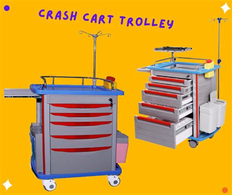 Emergency Crash Cart Medjet Hospital Supplies