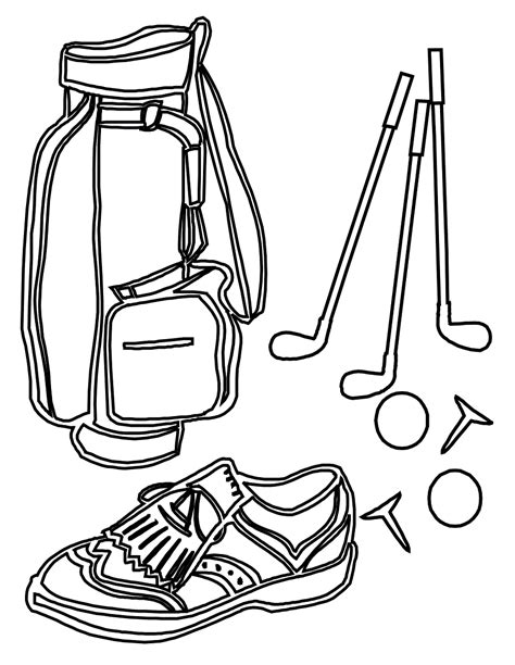 Golf Coloring Pages ~ Coloring Pages Golf Hole Coloring Page