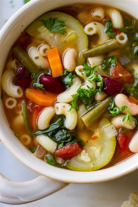 Don't have to be just plain old chicken and veg. Slow Cooker Minestrone Soup (Italian Recipe) - The Simple Vegansita