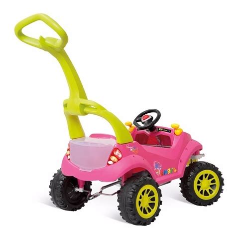 Carro Passeio Infantil Bebe Empurrador Pedal Smart Rosa R 52990 Em