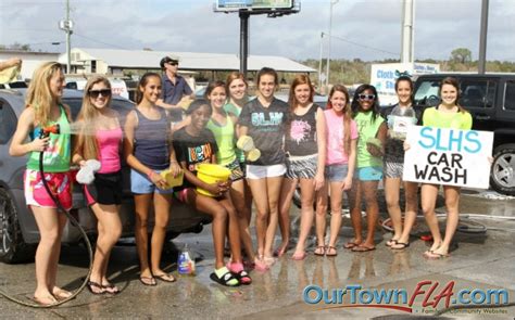 Carwash By Sunlake High School Cheerleaders For Tourney Trip