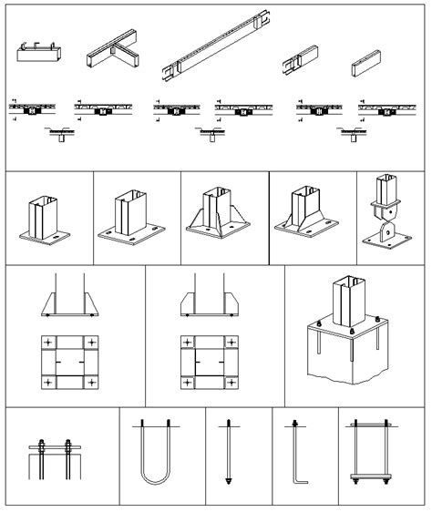 Steel Structure Details V3】★ Cad Files Dwg Files Plans And Details