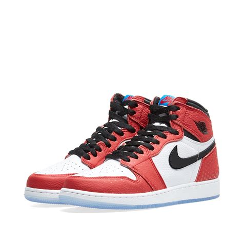 Red white and blue jordan 1. Nike Air Jordan 1 Retro High OG BG Gym Red, Black & Blue ...