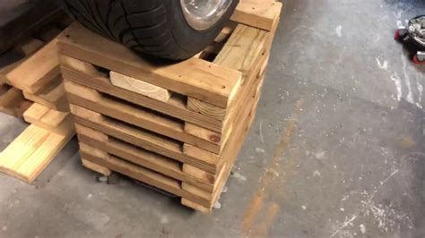 Homemade Car Lift Stands Wood And Metal For 68 Mustang Universal