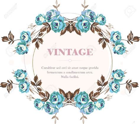 Vintage Style Shabby Roses Vector Frame Rose Frame Vector Flowers