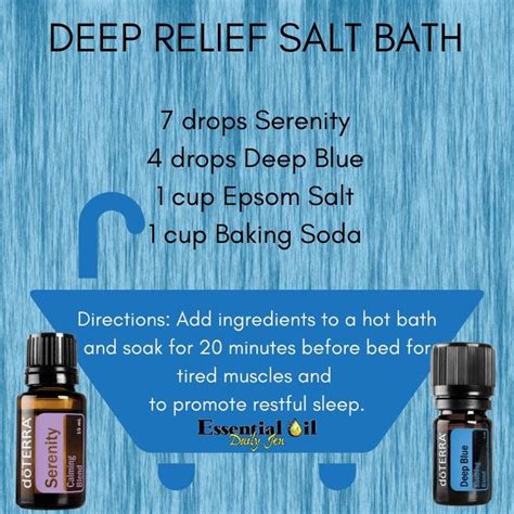 Deep Relief Salt Bath Essential Oils Bath Bath Salts Essential Oils