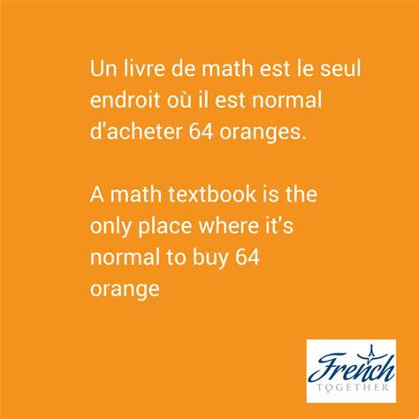 Learn French With Jokes How To Speak French Learn French Math