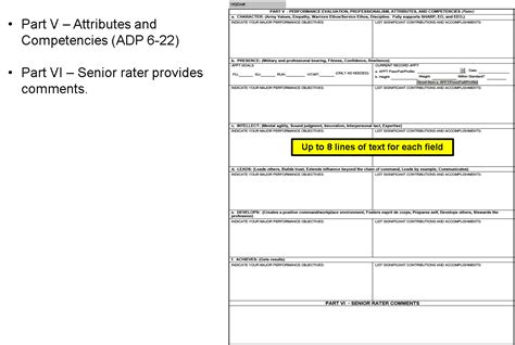 Army Ncoer Support Form Examples Army Military