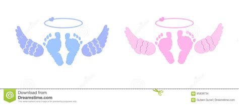 Download Bébé Jumeau Bébé, Garçon Ailes Du ` S D'ange Illustration ...