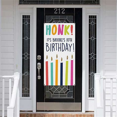 Honk It S My Birthday Personalized Door Banner