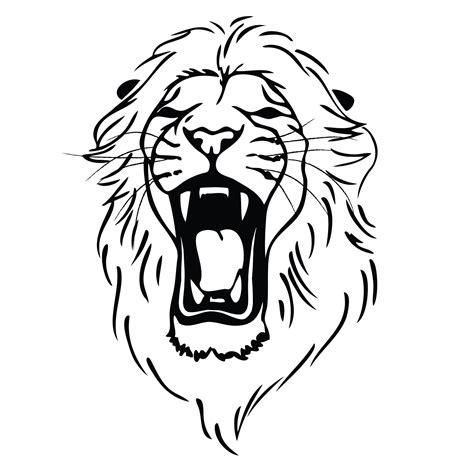 Image Result For Lion Drawing Roaring Lion Head Drawing Lion Head