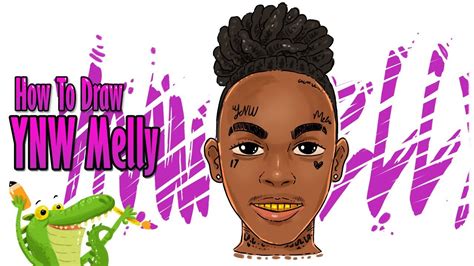 How To Draw Ynw Melly Step By Step Youtube