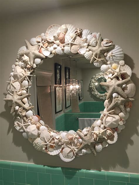 Handmade Sea Shell Mirror Made By Brent Nunn Seashell Mirror Mirror