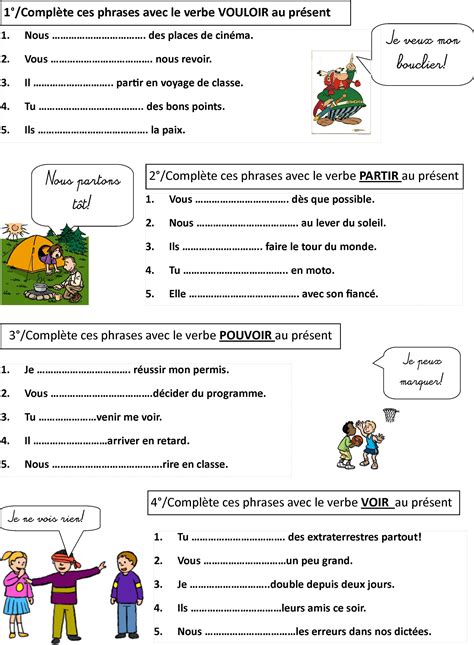 Conjugaison Ce2 Exercice Verbe Exercices Conjugaison