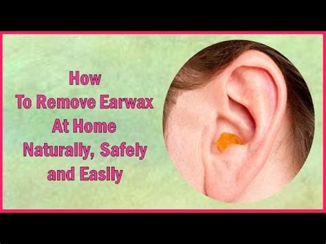 The stuff that we use for the cleaning purposes, sometimes enters the inner part of the ear and thus can even damage our hearing capability which is. How To Remove Earwax At Home Naturally, safely, quickly ...
