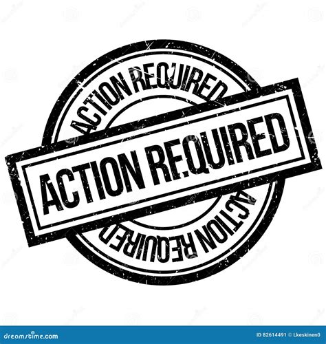 Action Required Rubber Stamp Cartoon Vector 88632271