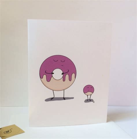 I Feel Empty Without You Miss You Donut And Donut Hole Card Etsy