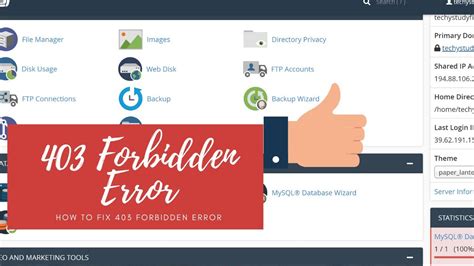 How To Fix A Forbidden Error Was Encountered While Trying To Use An Errordocument To Handle