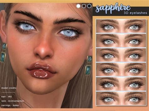 Sapphire 3d Eyelashes By Screaming Mustard At Tsr Sims 4 Updates