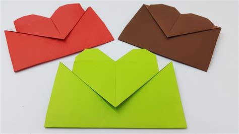 How To Make A Paper Envelope With Heart Super Easy Origami Envelope
