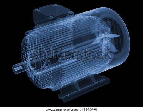 Xray 3dmodel Electric Motor Stock Illustration 145892990 Shutterstock